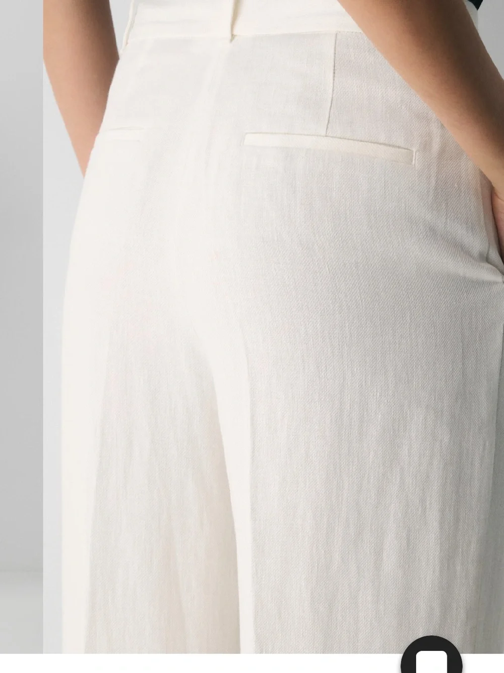 Wilfred Aritzia The Effortless Pant High-waisted wide-leg linen twill trousers